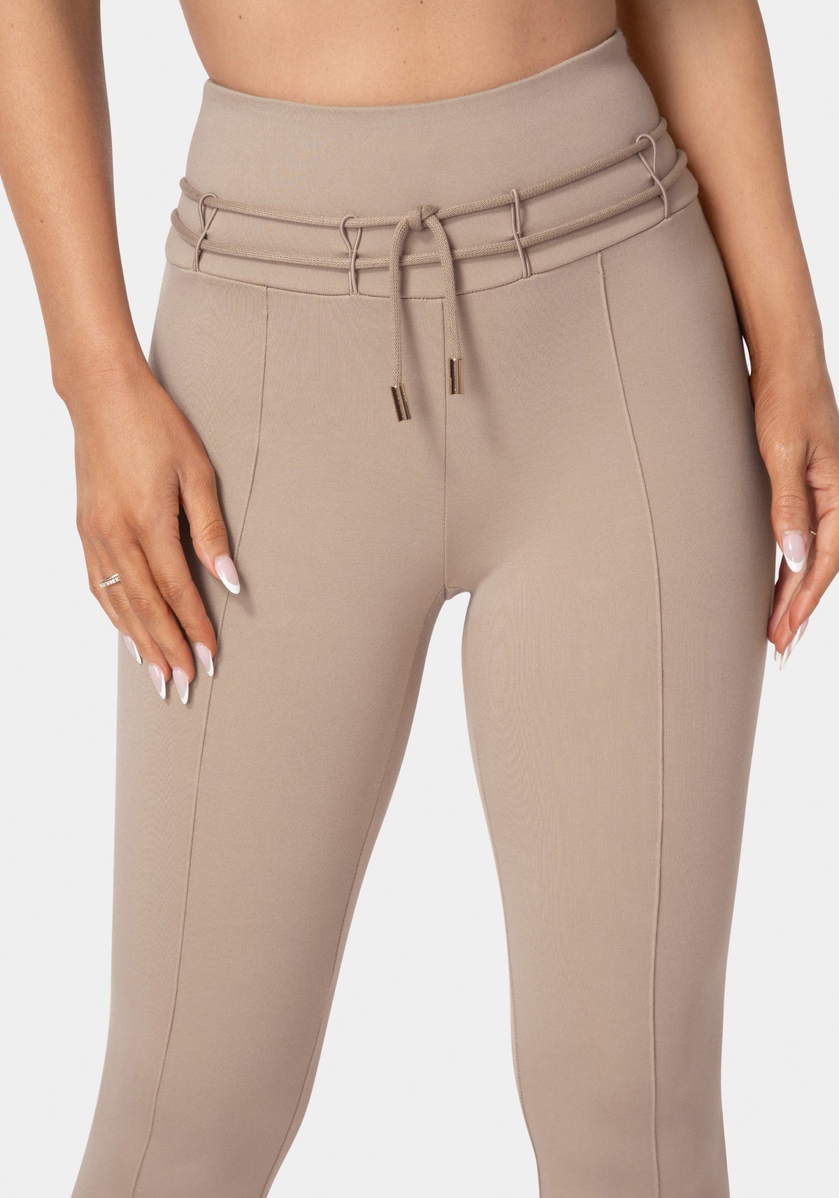 High Waist Thin Belts Legging Bare Affair - bebe