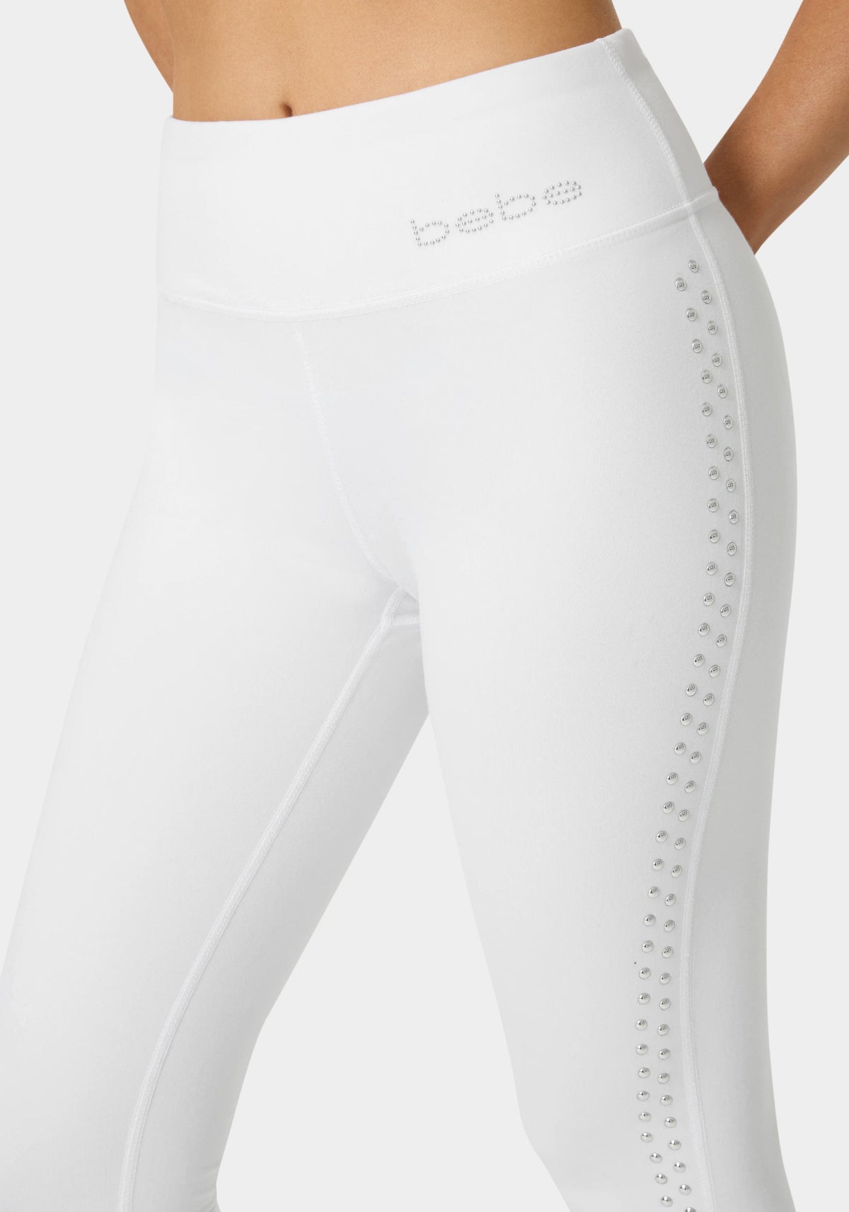 Dome Studded Performance Legging White - bebe
