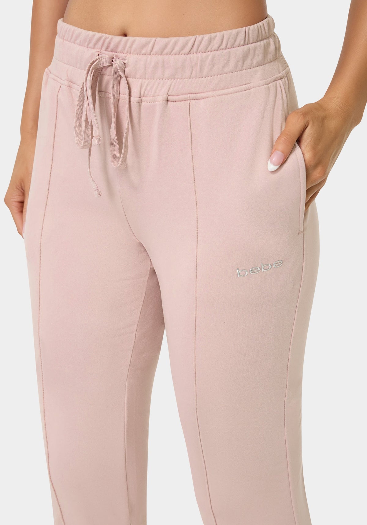 Pintuck Pant Mauve Shadow - bebe