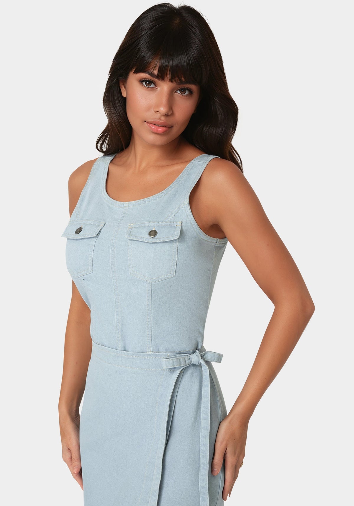 The Layered Dress Light Wash - bebe