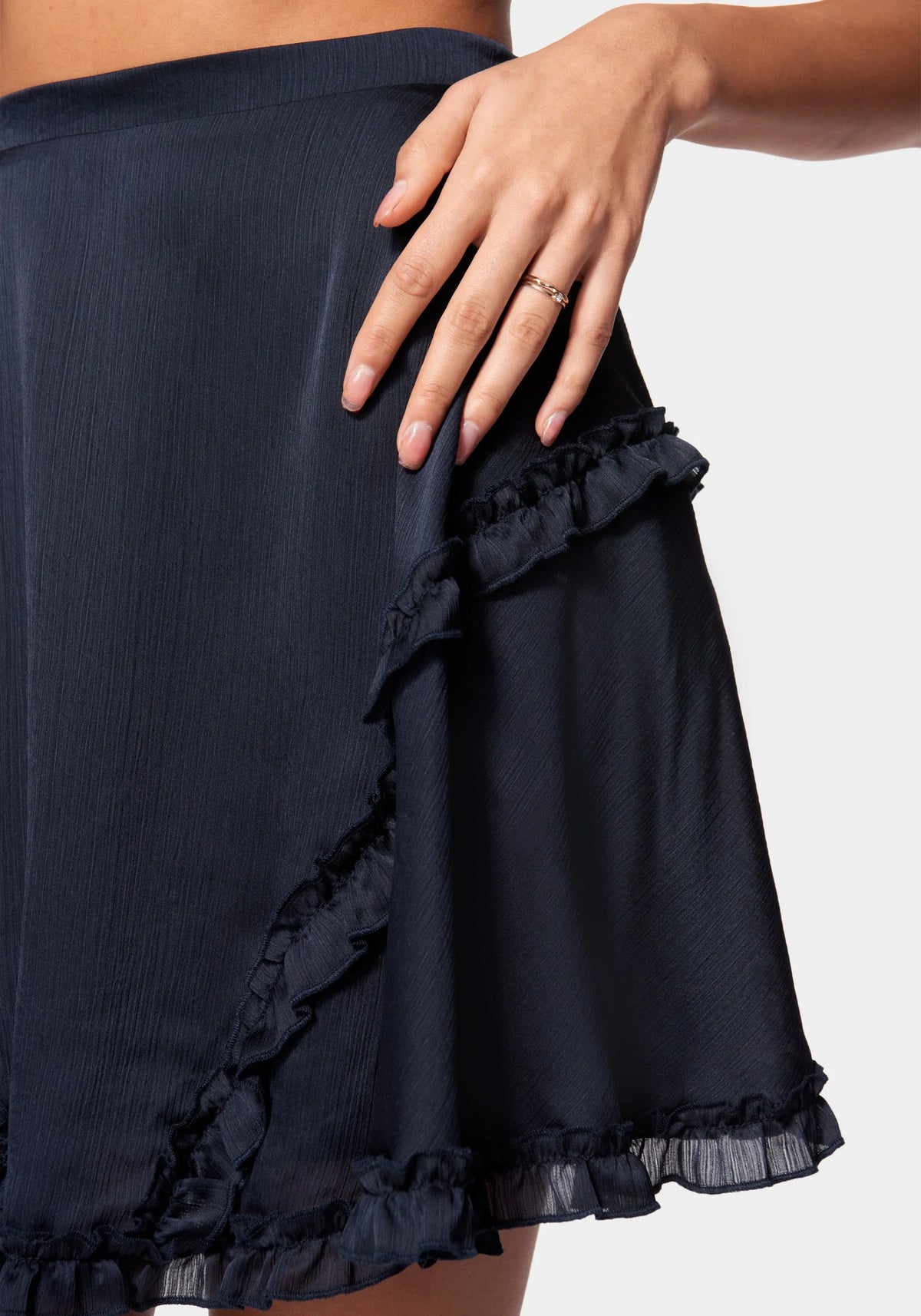 Yoryu Ruffle Skirt Navy - bebe