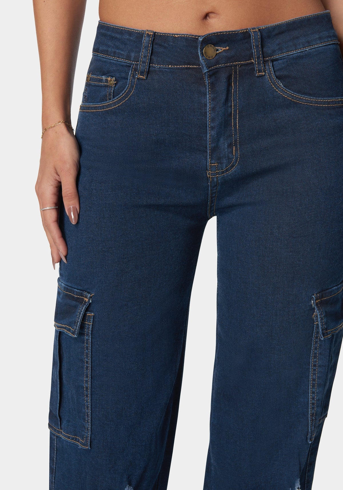 The Wide Leg Jean Indigo Wash - bebe