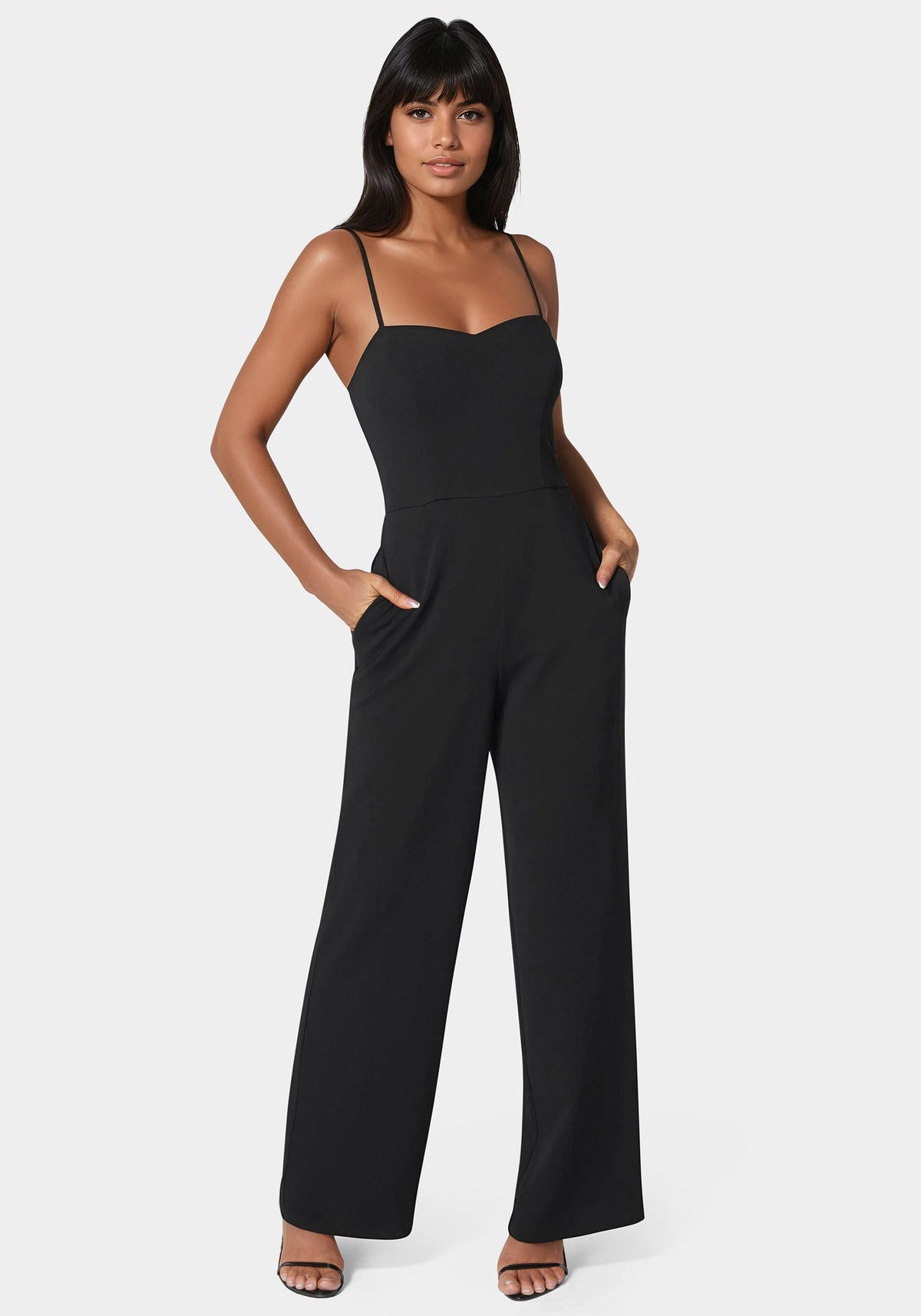 Sweetheart Jumpsuit Black - bebe