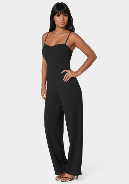 Sweetheart Jumpsuit Black - bebe