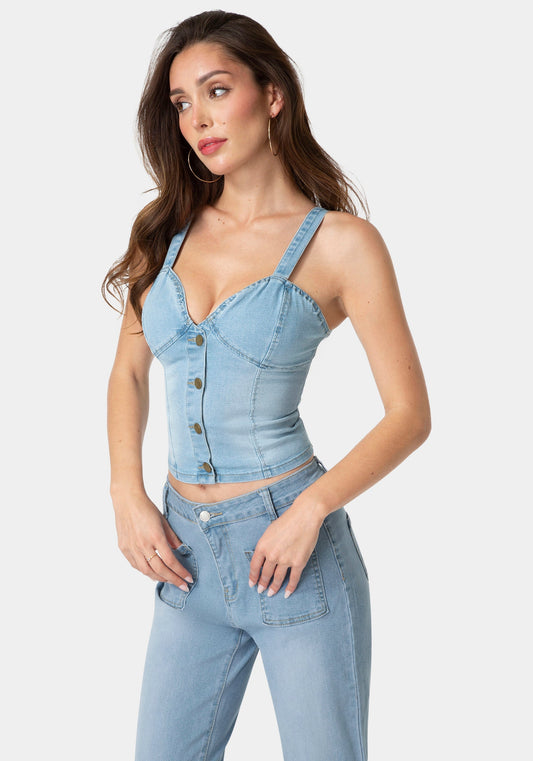 The Prairie Tank Stone Blue - bebe